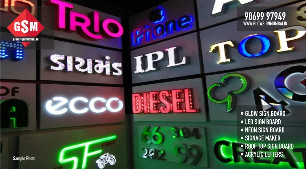 LED and Neon signboard designs